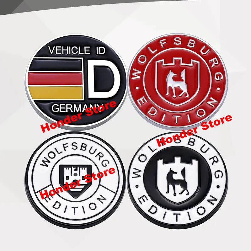 New Styling WOLFSBURG EDITION Emblem Metal sticker Car Grille Badge Decal For VW Tiguan GTI Golf R Touareg Beetle Passat TDI