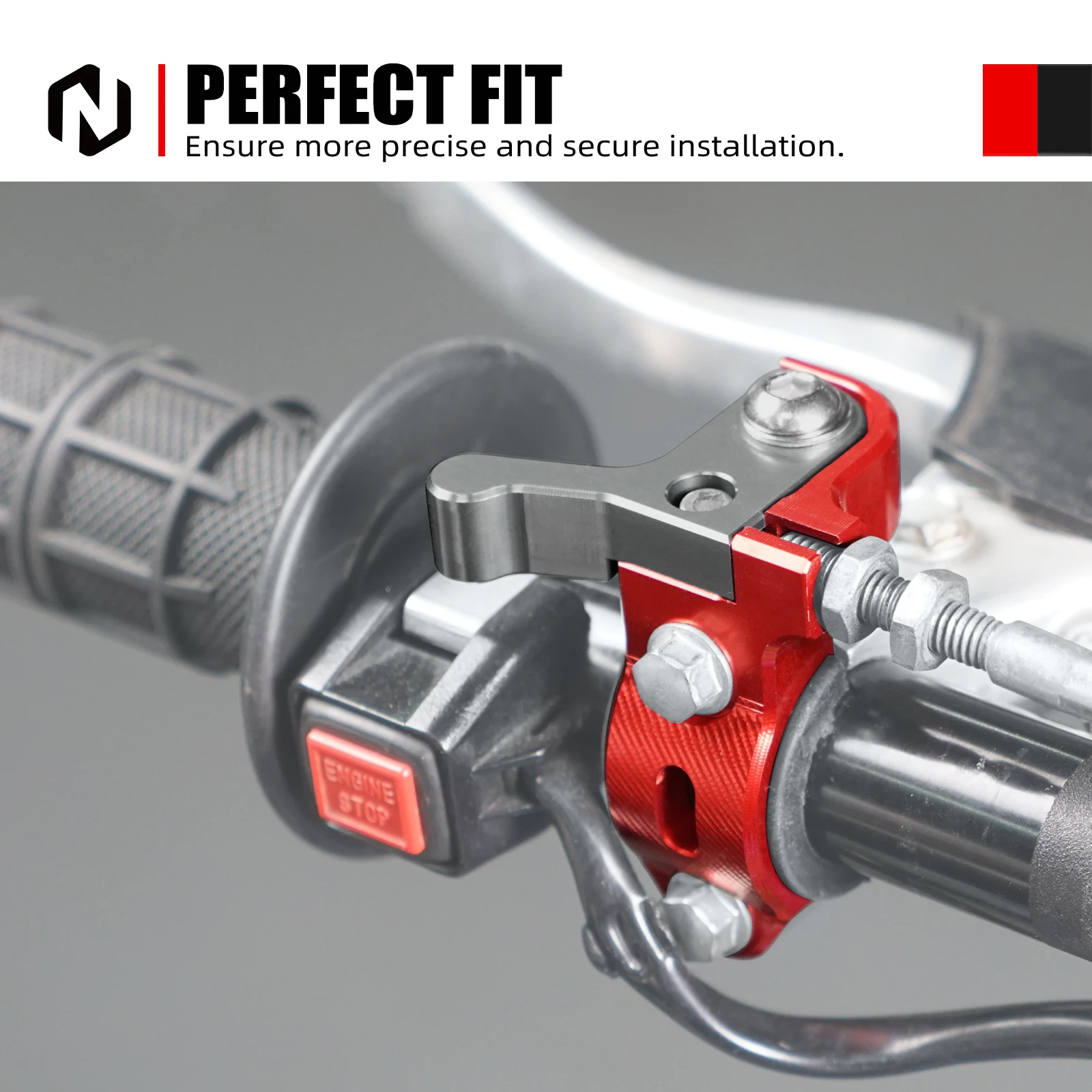 NICECNC Für Honda CR125R CR250R CRF250R CRF450R CR 80R 85R 80RB CRF 250X 450X XR650L XR650R Rotierende Bar Clamp Hot Start Hebel – Detail 6