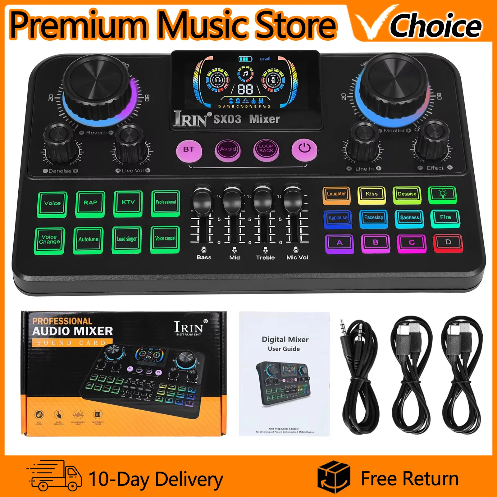 irin-sx03-audio-mixer-live-sound-card-for-podcast-karaoke-music-recording-equipment-sound-card-portable-mixer-digital-display