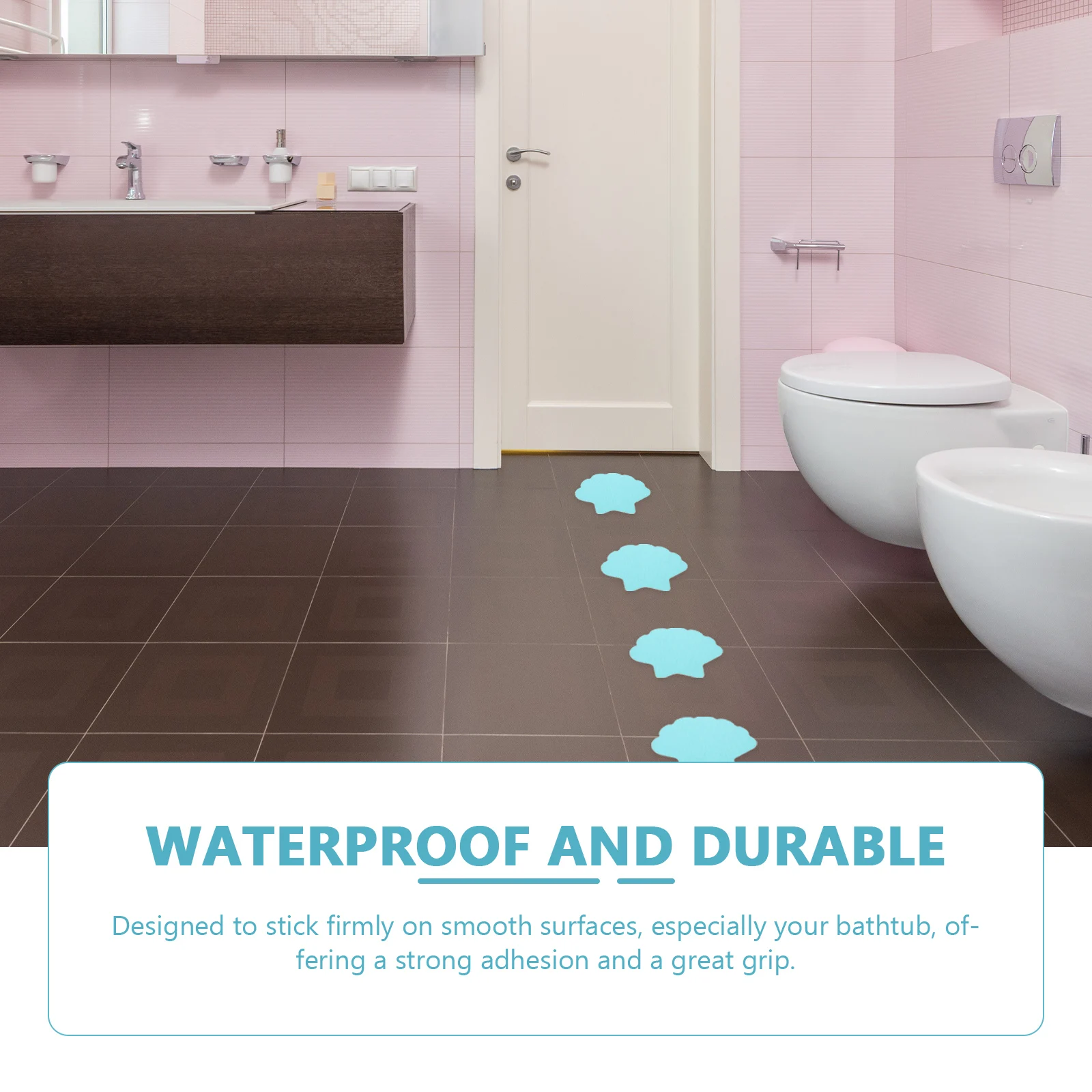 

1Set Shell Cartoon Anti-Slip Bathtub Stickers Non-Skid Bathroom Wall Decals Adhesive Safety Stickers for Kids Fun Bathroom