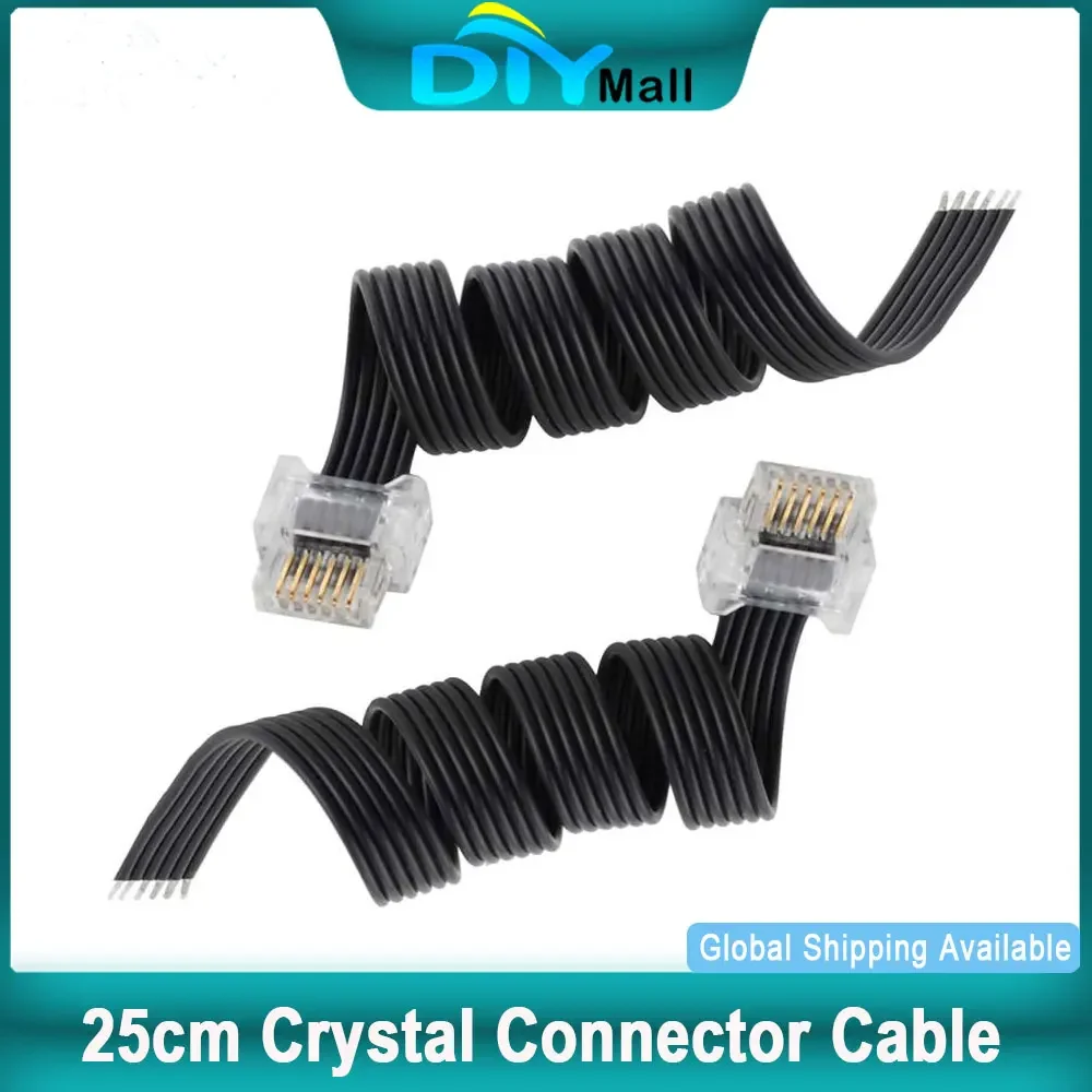 25CM Czarny Kabel Złącza Kryształowego Silnika do Legoeds WeDo2.0 8883 9686 Robotyka Czujnik Naprawa Klocki Konstrukcyjne