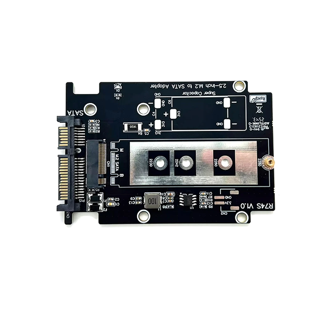 

Адаптер M.2 для NVMe на U.2/U.3/SATA SSD SFF8639, корпус для жестких дисков 2230/2242/2260/2280 SSD PCIe5.0 Gen4 SATA 3.0 6 Гбит/с