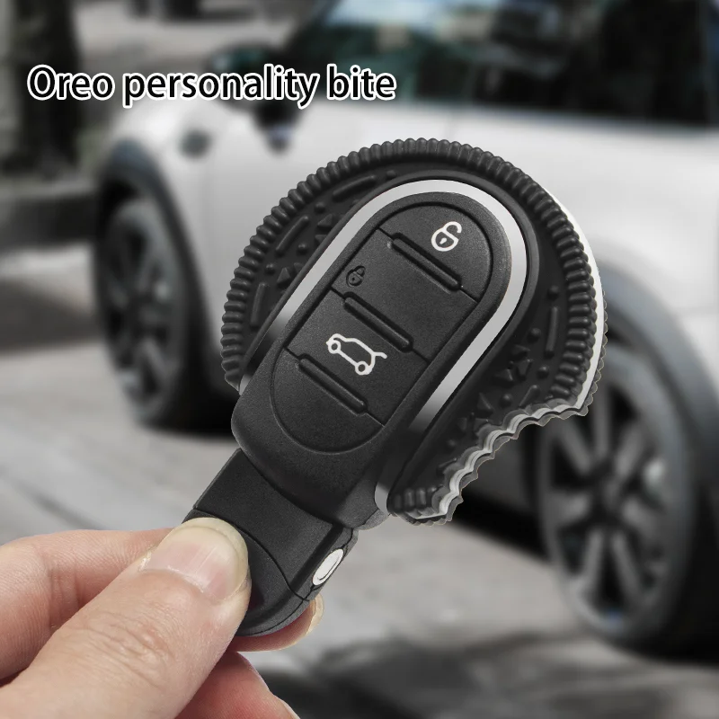 Car Key Case Shell Keychain Decorative For Mini Cooper F56 F55 F57 F54 F60 Countryman Auto Key Protection Car Accessories