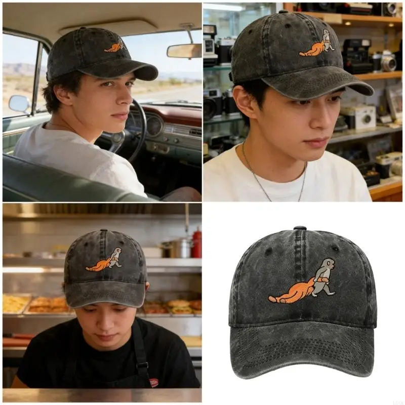 Funny Monkey Design Baseball Cap Soft Cotton Breathable Unisex Sports Sun Hat Y166