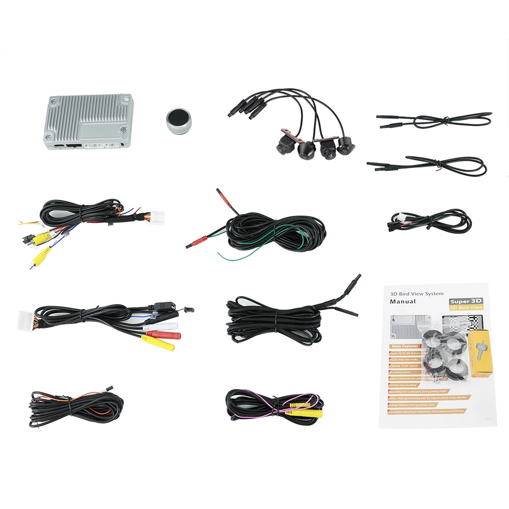 

360 3D 1080P Blind Spot Detection Bird View Camera System for Car Reversing Aid