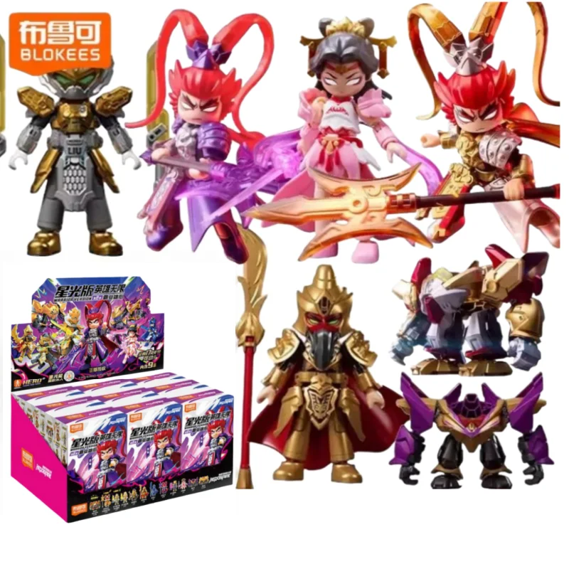 

Blokees Heroes Starlight Edition 8, строительный блок, сборная модель, сборка головоломки, игрушка, слепая коробка, детский подарок на день рождения, игрушки