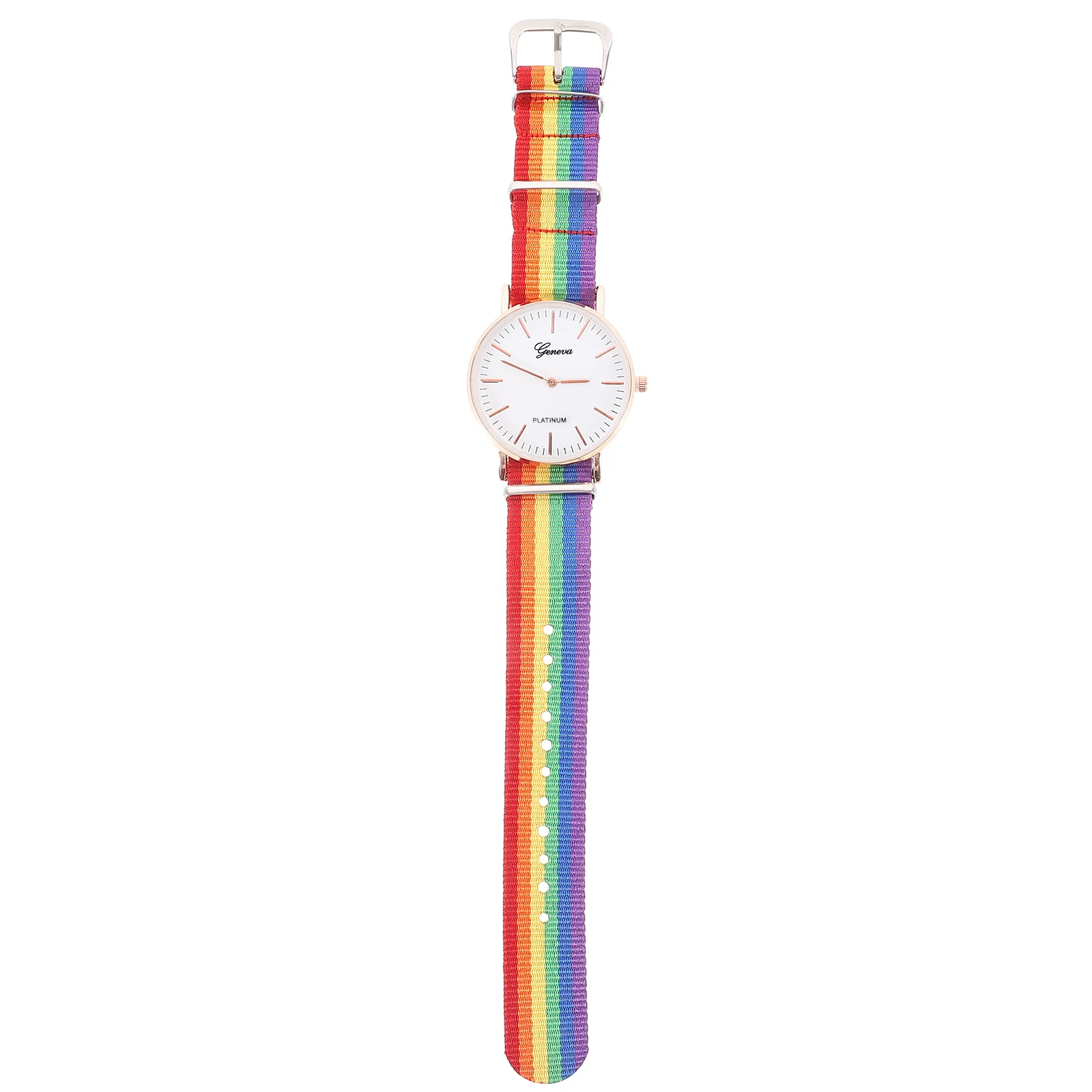 

Rainbow Designed Watch Premium Quartz Wrist Watch For Women Rose Gold Thin Bracelet Fashion Timer Delicate Decoration