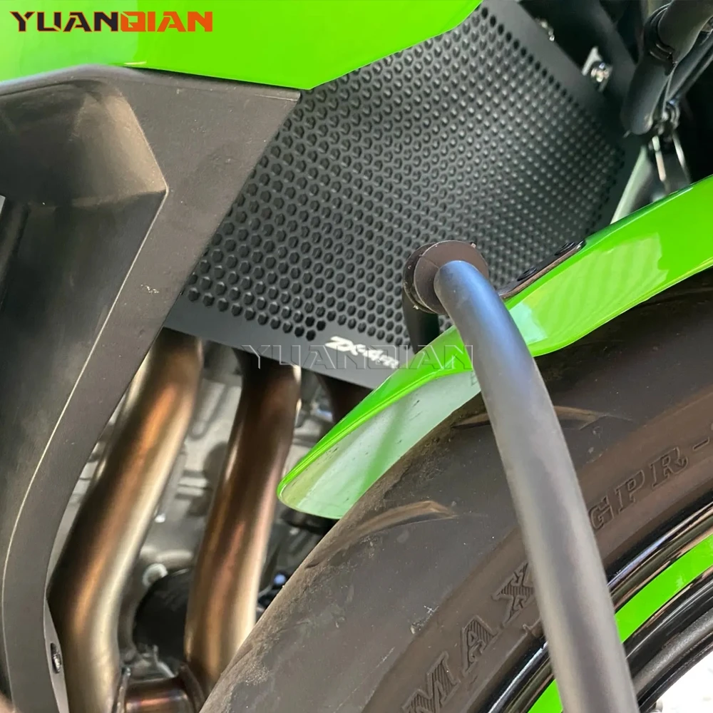 دراجة نارية اكسسوارات المبرد الحرس المبرد حماية غطاء مصبغة لكاواساكي نينجا ZX4R ZX 4R/4RR ABS 2023 2024 2025 2026