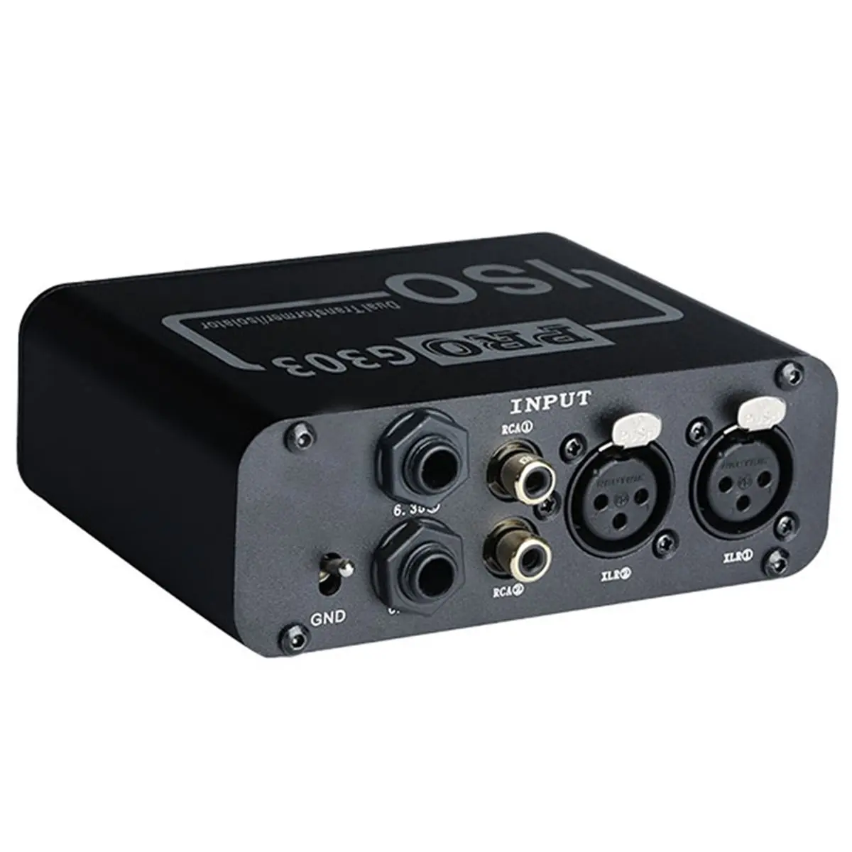 SCLS 3 in 3 OUT Audio Isolator Noise Reduction Filter Eliminates Current Noise Dual-Channel 6.5 XLR Audio Signal Isolator