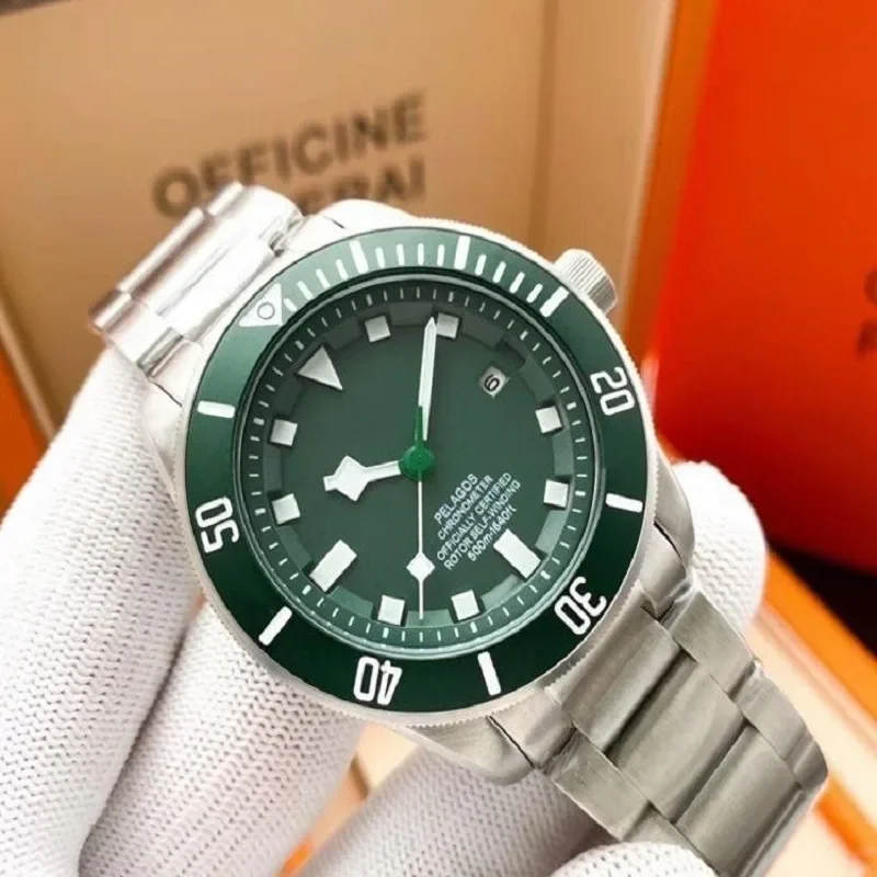 Luxury New Men Watch Automatic Mechanical Movement fashion Ceramic Bezel Stainless Steel Bracelet 42mm Sapphire waterproof 2024