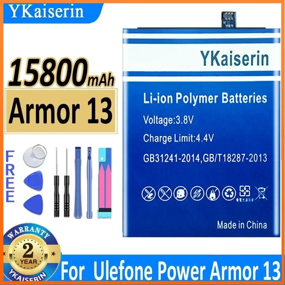 

YKaiserin Armor 13 Armor 14 Батарея для Ulefone Power Armor 13 Power Armor 14 (3097) Гарантия на аккумулятор Годовая батарея