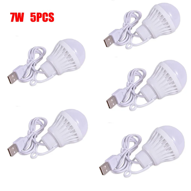 Zk50 5 pçs 10 pçs portátil lanterna acampamento lightsbulb 5w/7w de energia acampamento ao ar livre multi ferramenta led para tenda acampamento engrenagem lâmpada usb