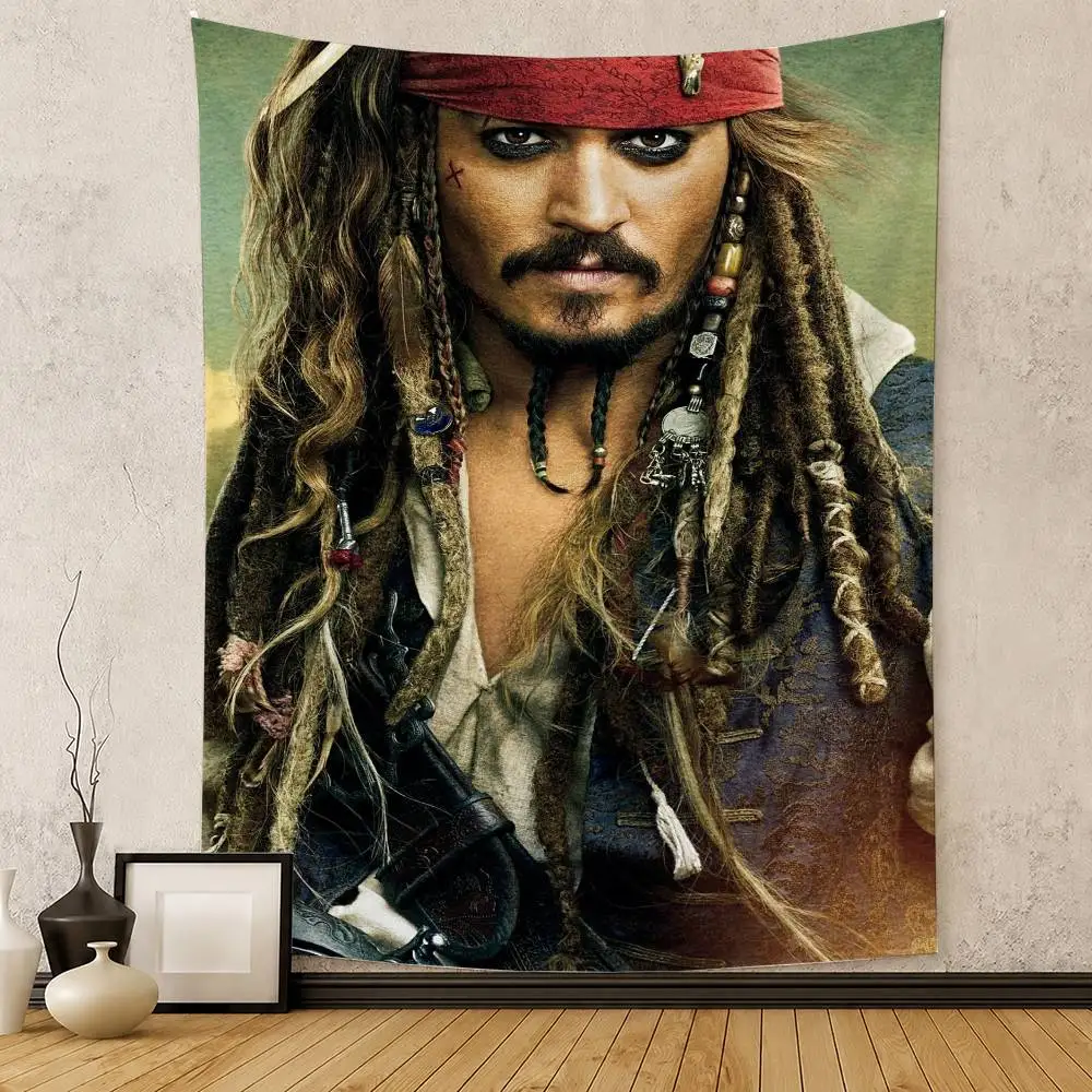 The Captain J-Jack S-Sparrow Flag Digital Printing Banner for Garage Wall Out Door Decoration