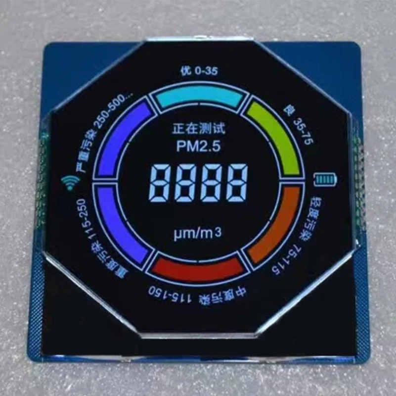 Customized household appliances without backlit display screen HTN/STN/VA white LED with backlit segment LCD display screen