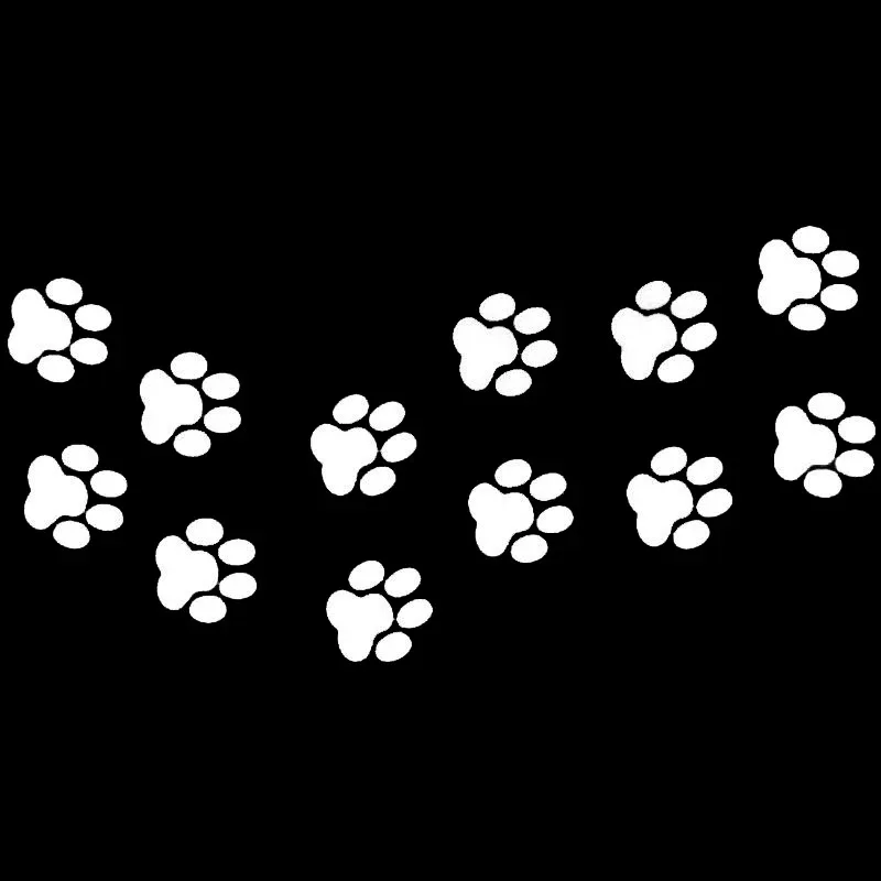 

Car Sticker Animal Cat Paw Prints Vinyl Funny Car Sticker Motorcycle Accessories Car Styling 13*6.6cm PVC KK