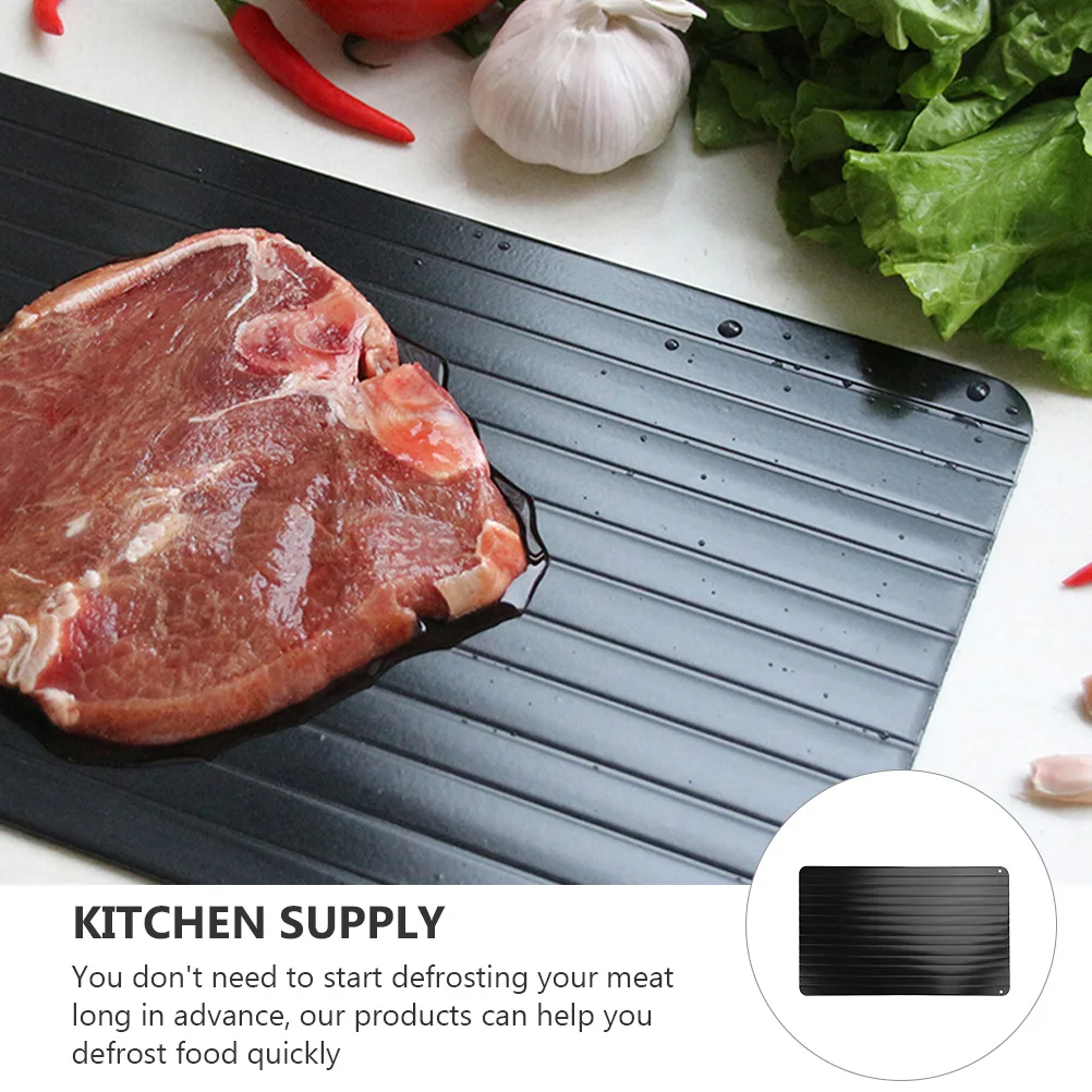 

2pcs Quick Plates Aluminum Alloy Plate Tray for Meat Kitchen Utensils Melt Board