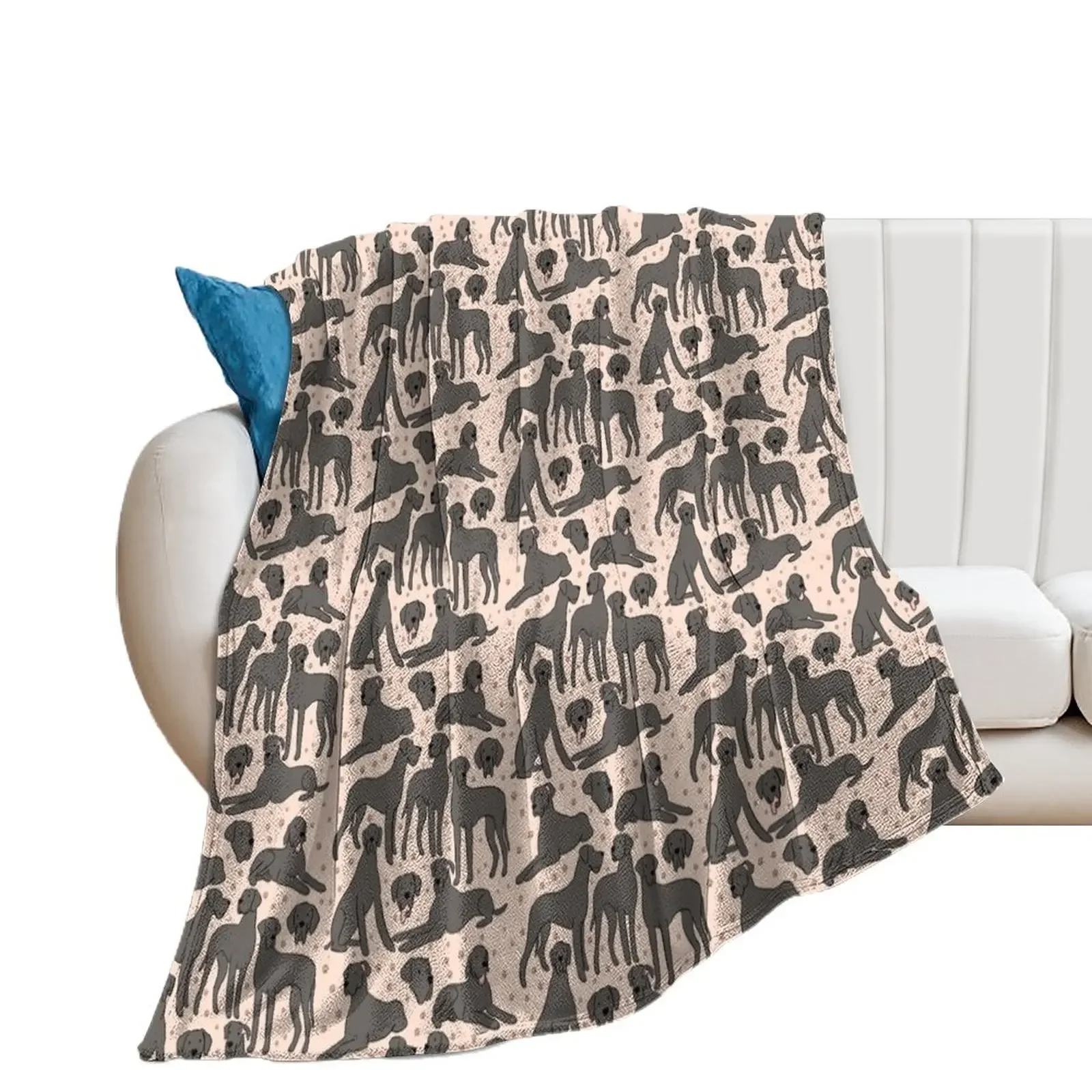 

Great Dane pattern Throw Blanket Flannel Bed Large Personalized Gift Blankets