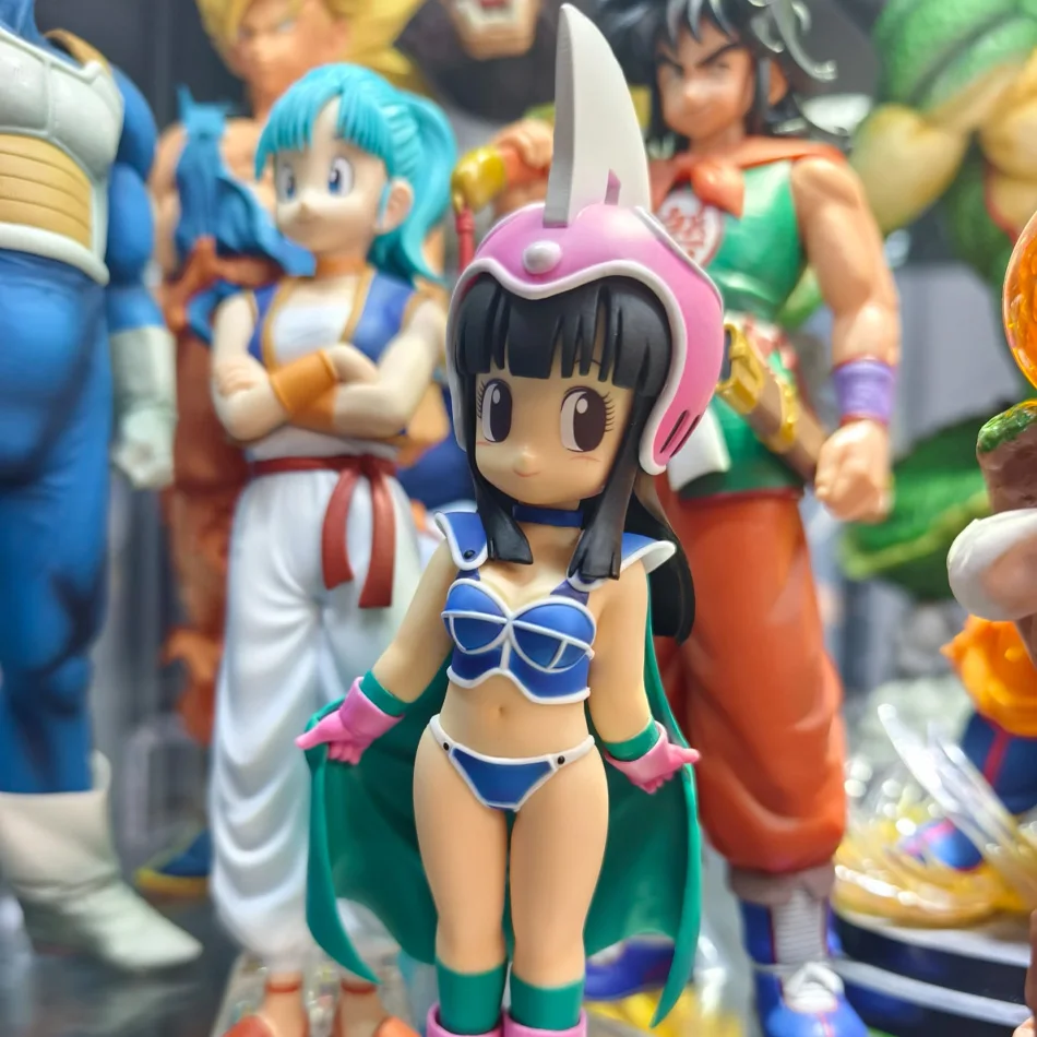 Auf Lager 6 Stück Dragon Ball Z Son Goku Q-Version Son Goku Chi-Chi Bulma Puar Krillin Oolong Actionfigur PVC-Modell Weihnachtsgeschenke