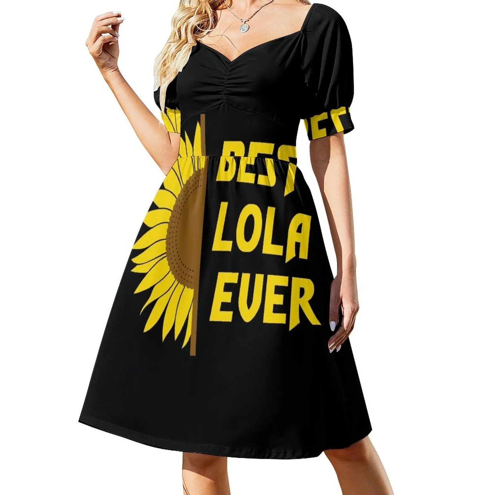 

Best Lola Ever for Grandma Filipino Lola Short-Sleeved Dress luxury women's party dress evening prom long dress women