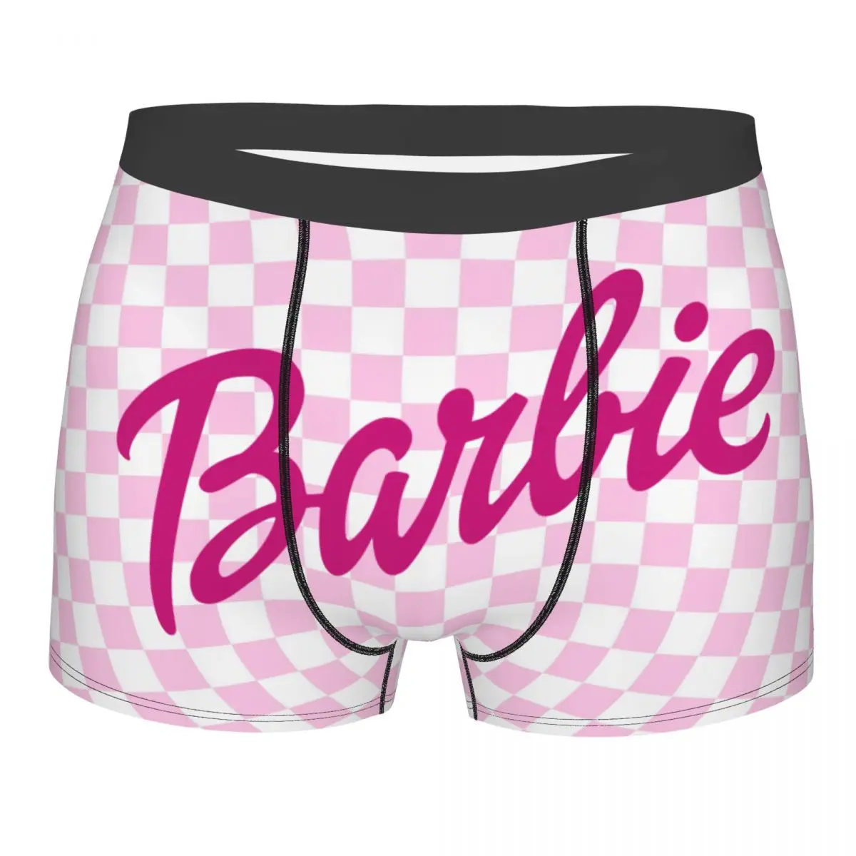 Customized Funny Barbie Logo Boxers Shorts Panties Men's Underpants Breathable Disney Briefs Underwear