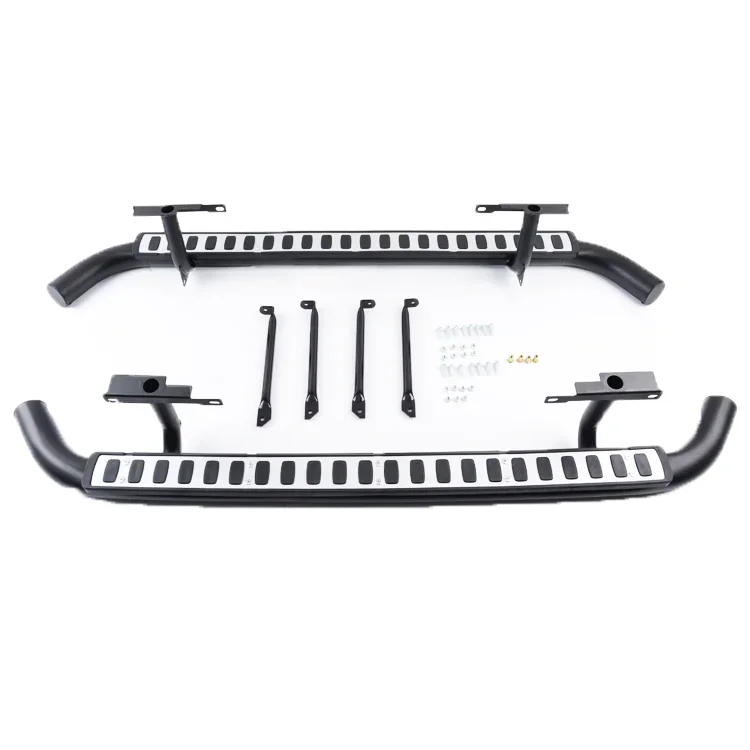 

Hot Sale Black Fixed Step Side For Land Rover old Defender Side Steps Running Boards Nerf Bar