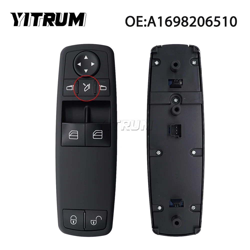 YITRUM A1698206410 A1698206510 Power Window Switch Button For Mercedes Benz Class A W169 2011 2012 Class B W245 2008 2009-2011