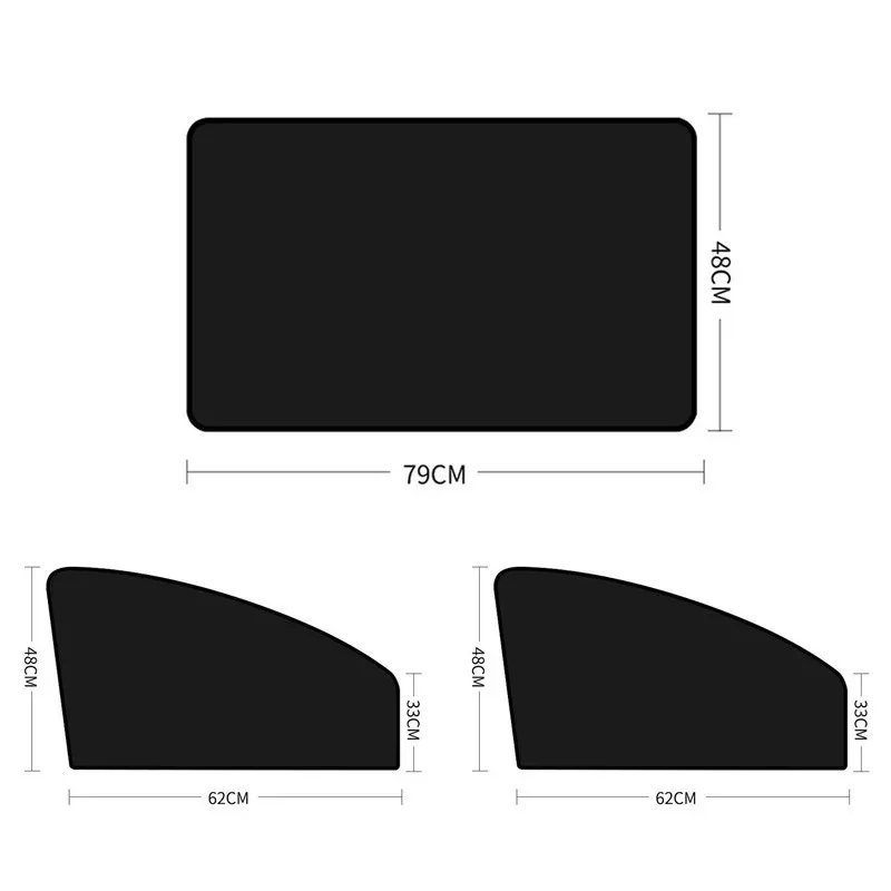 ستارة نافذة السيارة الجانبية المغناطيسية ، ستائر الخصوصية للسيارة ، ظل الشمس ، انعكاس أشعة الشمس ، النافذة الأمامية والخلفية ، الصيف