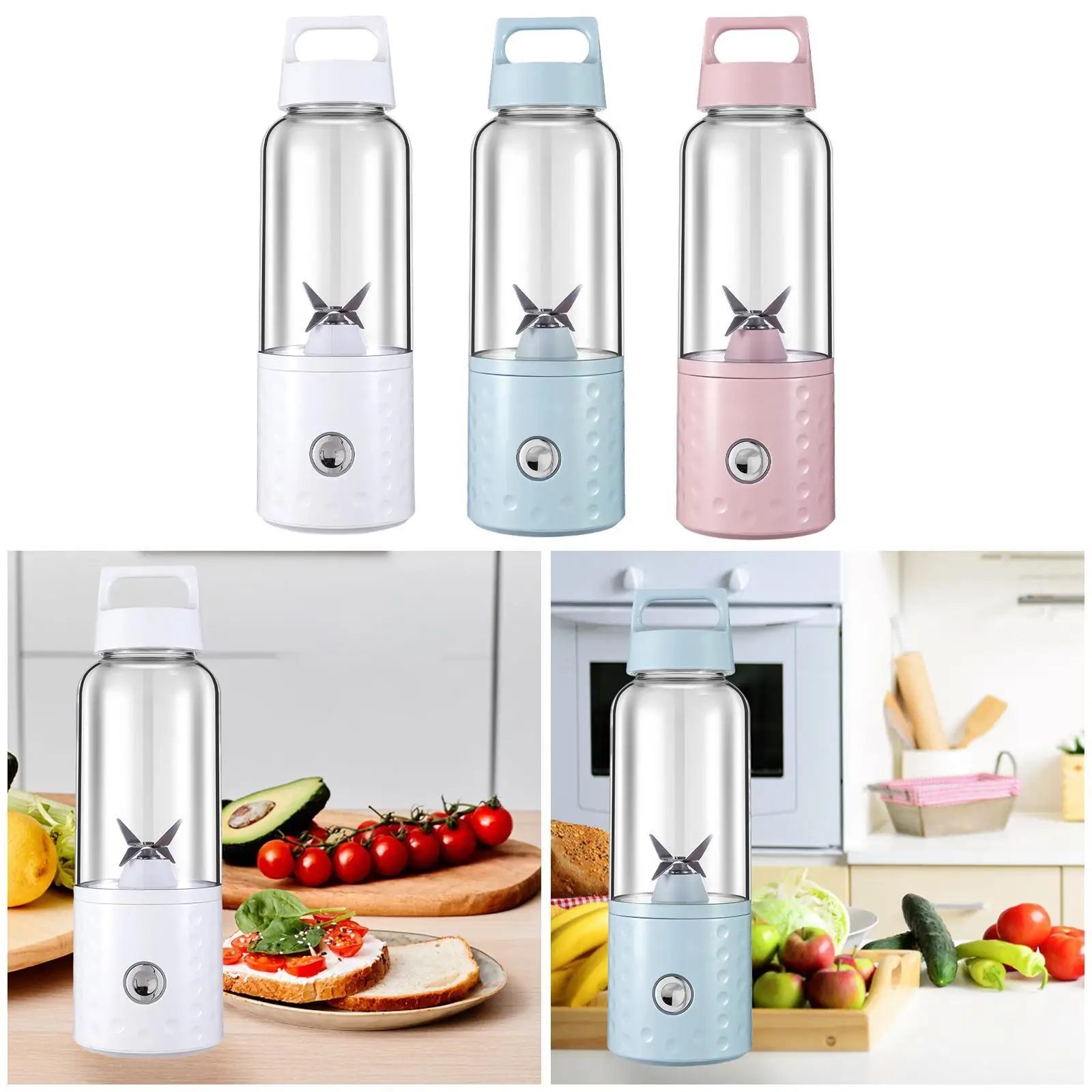 Tragbarer Mixer, leicht zu reinigender elektrischer USB-Entsafter für zu Hause im Freien