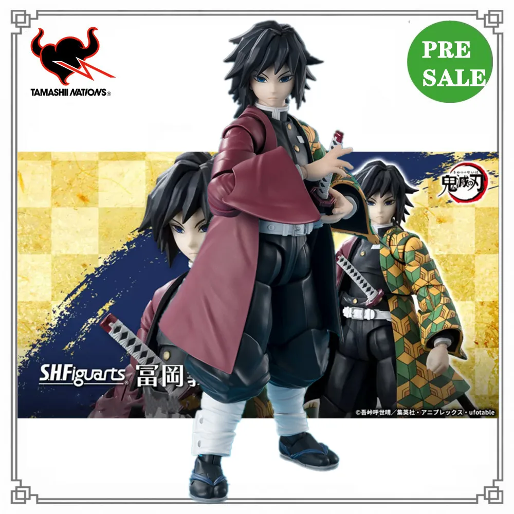 

Anime Figures Demon Slayer S.H.Figuarts Giyuu Tomioka Original PVC Action Figure Collector Toys Kimetsu no Yaiba Model 15cm