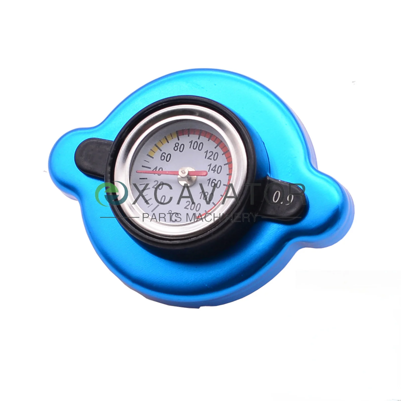 

1Pcs Universal Stainless Thermo Radiator Cap Tank Cover Water Temperature Gauge 0.9 For Excavator Other Machinery Utility Safe