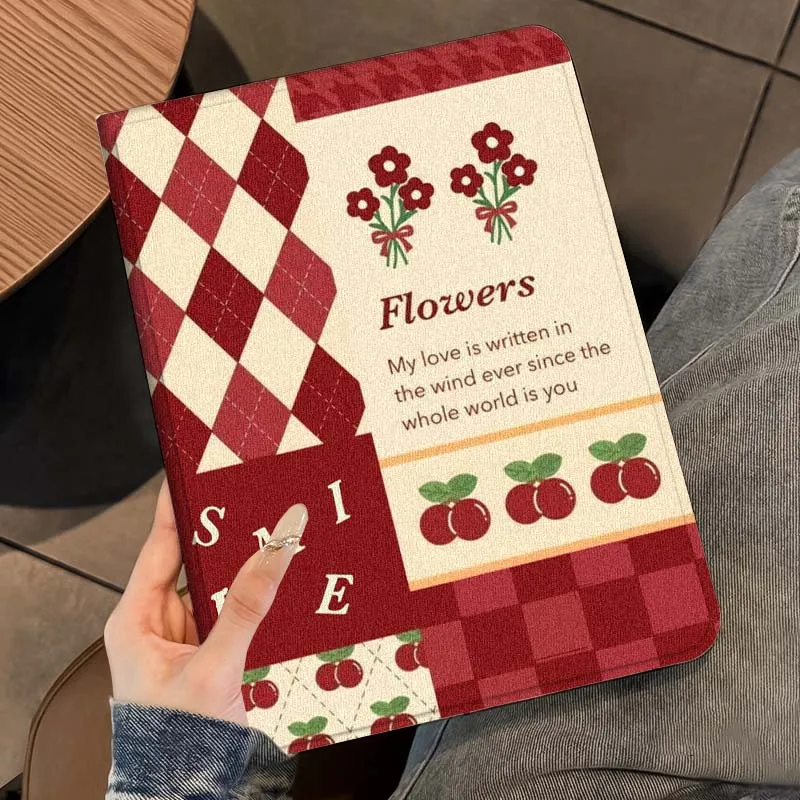 Retro modello diamante per iPad Pro 7 8 9 Gen 2 11 13 5th 6th 10th 11th M5 M4 12.9 10.9 10.2 pollici 2024 2025 Custodia per tablet