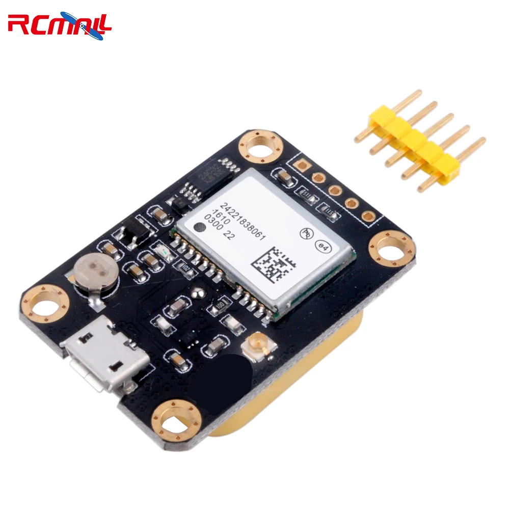 RCmall N-E-O-6M APM2.5 GPS Module with EEPROM Navigation Satellite Positioning 3.3-5.5V Micro USB