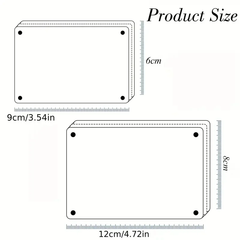 Acrylic Magnetic Photo Frames Refrigerator Mini Picture Frames Magnets Double Sided Wallet Size Fridge Frames for Polaroid Film