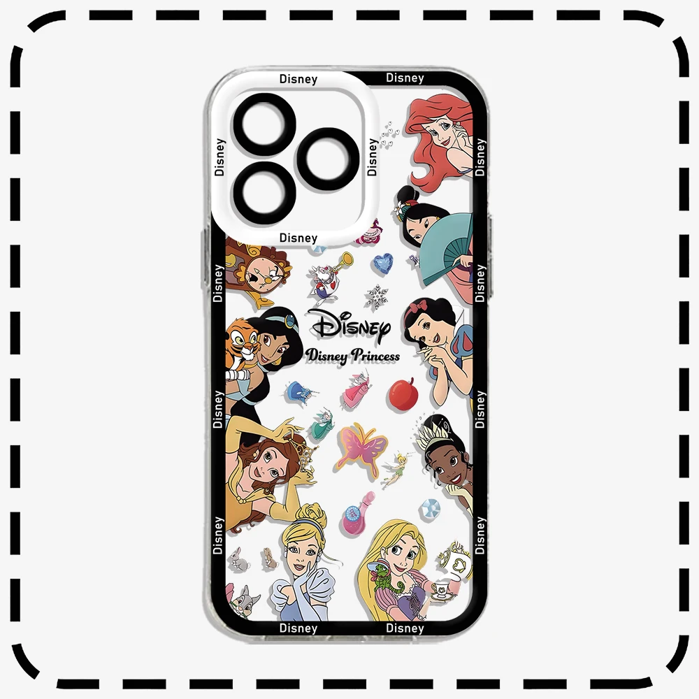 Cute Disney Princess Evils Queen Clear Case For Samsung A73 A72 A71 A55 A52 A51 A50 A42 A35 A33 A32 A24 A23 A22 A13 A05 5G Cover