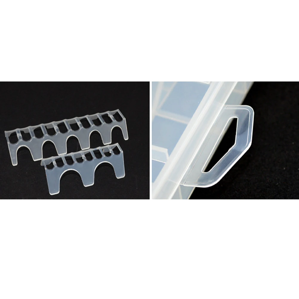 

Large Size 10- Aa Aaa 9V Storage Box Clear Portable Plastic Case Organizer Holder For