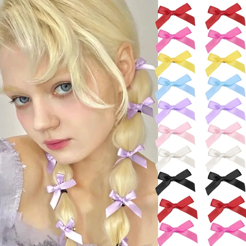 

8Pcs/Set Sweet Bowknot Hair Clips for Women Fashion Ribbon Bow Hairpins Mini Bang Clip Korean Girl Hair Accessoires Headwear