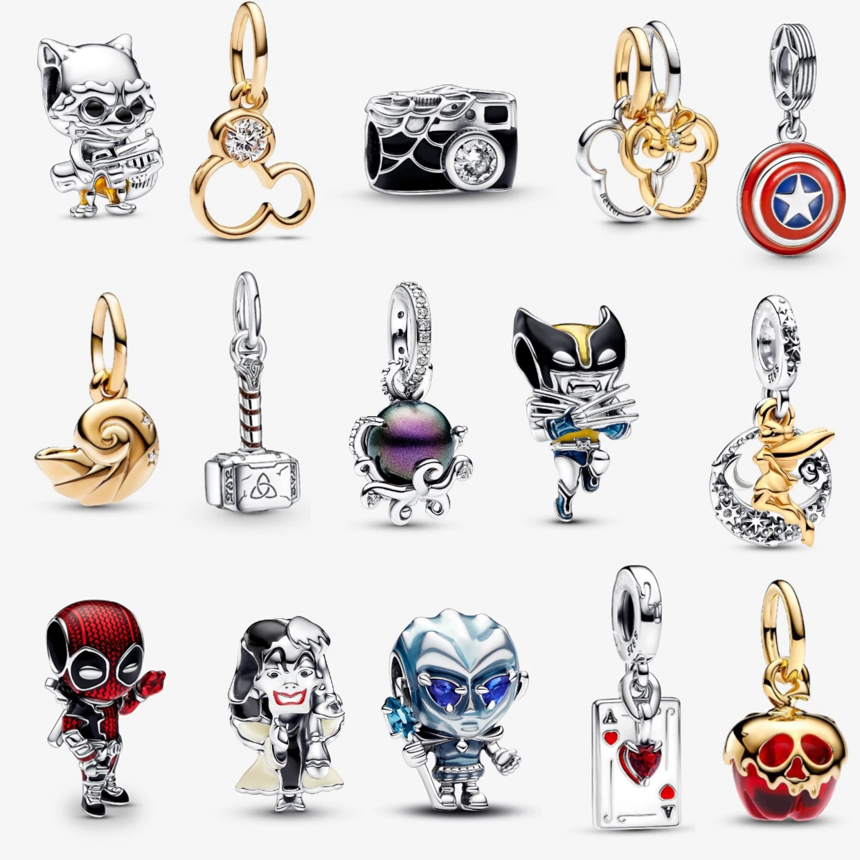 

Новый высококачественный 100% стерлингового серебра 925 пробы, оригинальный головной убор с Микки и Минни, бусины-шармы Stitch Fish, женские ювелирные изделия своими руками, подарок