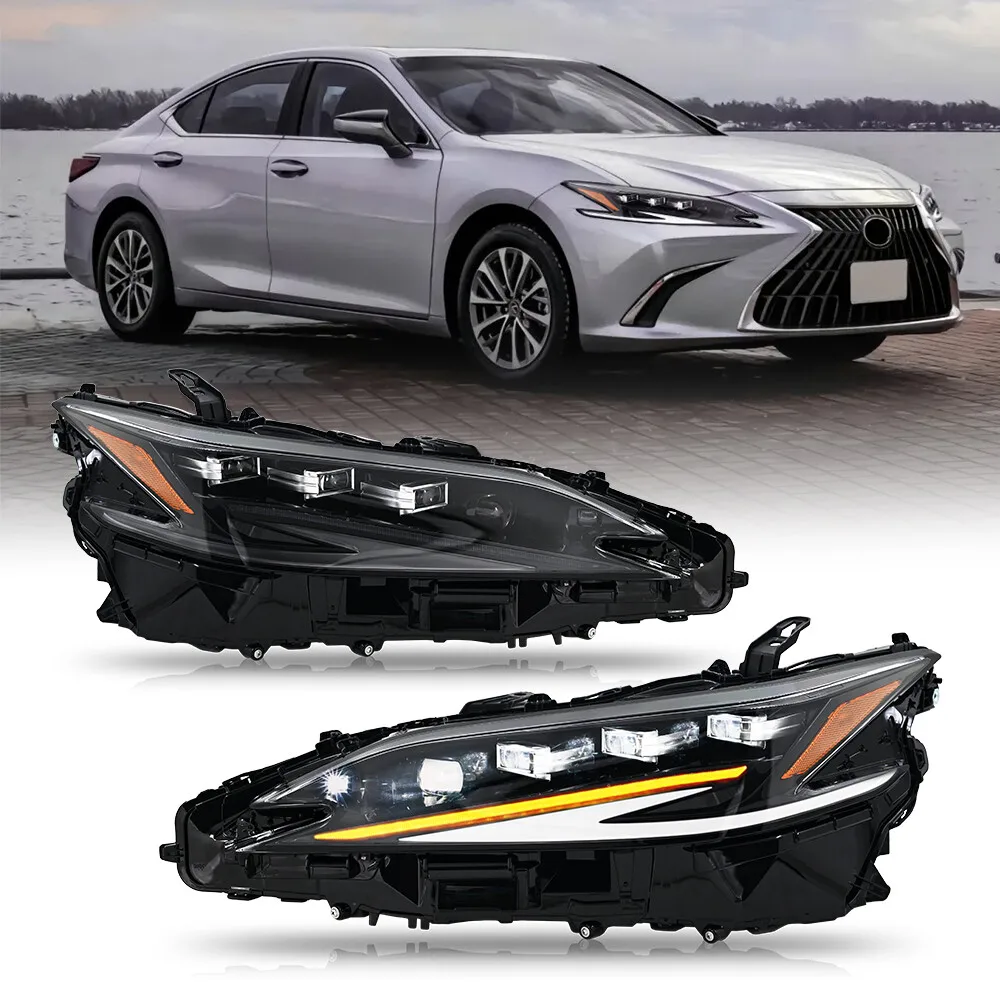 

2 шт. светодиодные фары в сборе для 2018-2022 LEXUS ES250 ES300H ES350 ксеноновые передние фонари DRL аксессуары для фар
