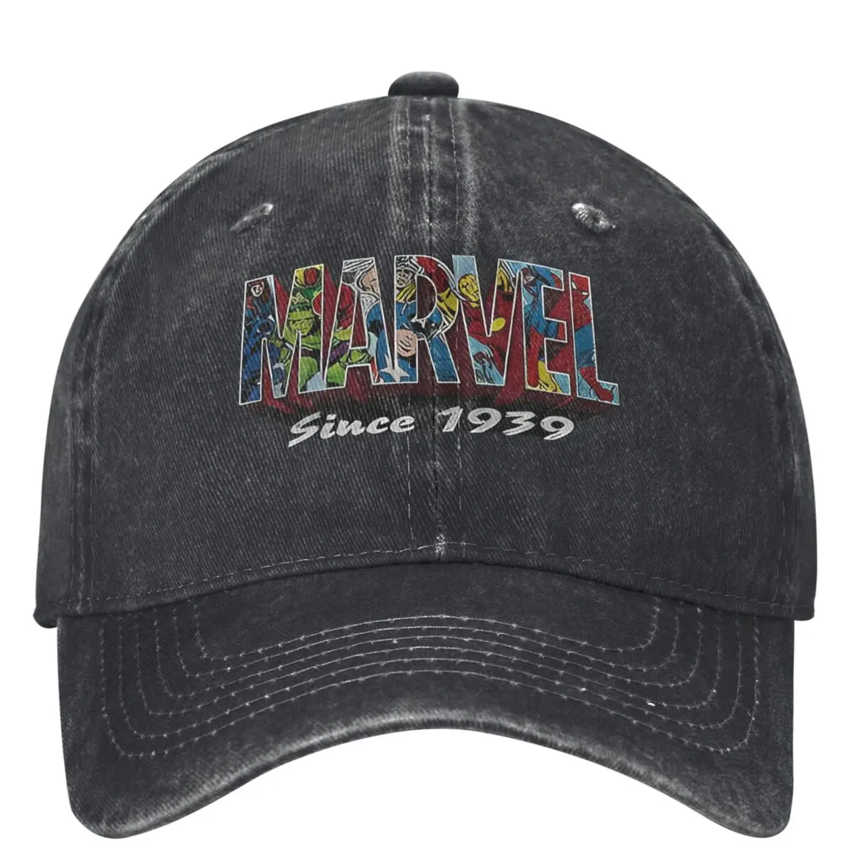 Marvel Since 1939 Logo Baseball Cap Trendy Women Men Hip Hop Hats Sunshade Kpop Rock Baseball Caps Gift Idea