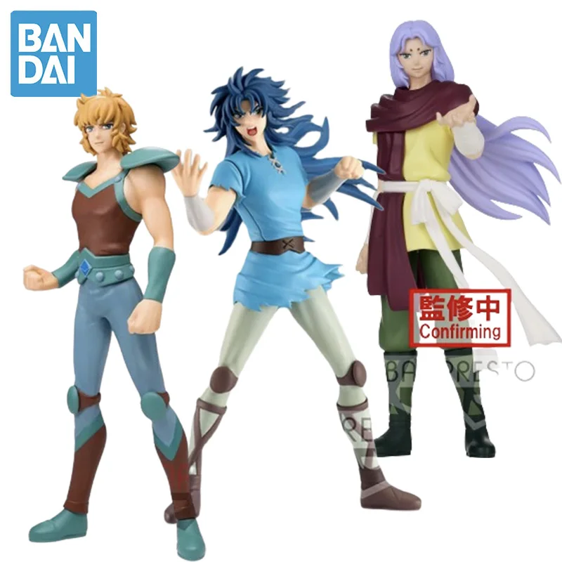 Original Bandai Banpresto Saint Seiya Figures Anime Ikki Seiya Shiryu Mu Kanon Aiolia Toys Figurine Collectible Model Gk Gifts