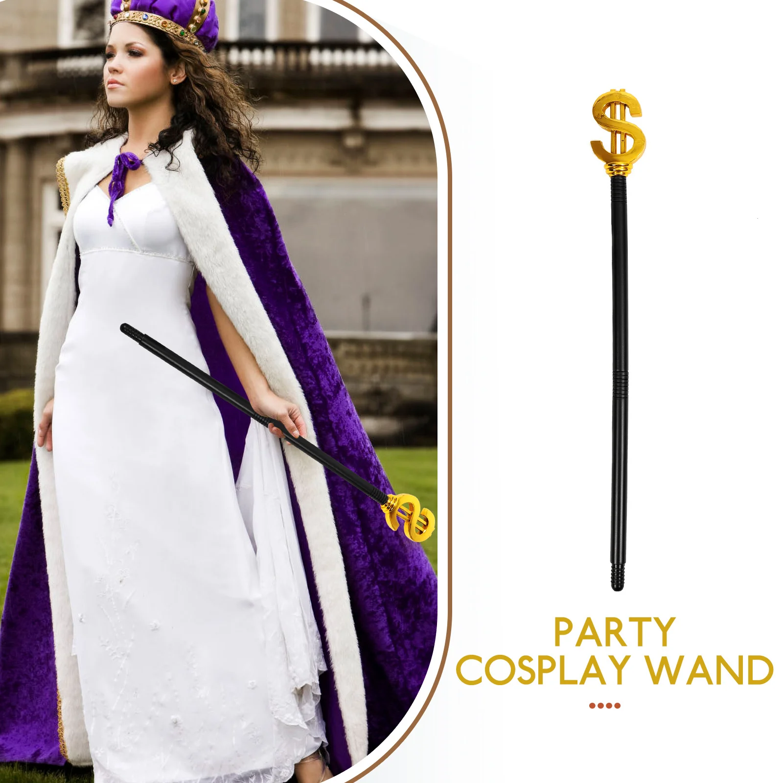 Cosplay Canna Prop Accessorio per costume di Halloween Durevole Impugnatura comoda Squisita fattura Fascino misterioso staccabile