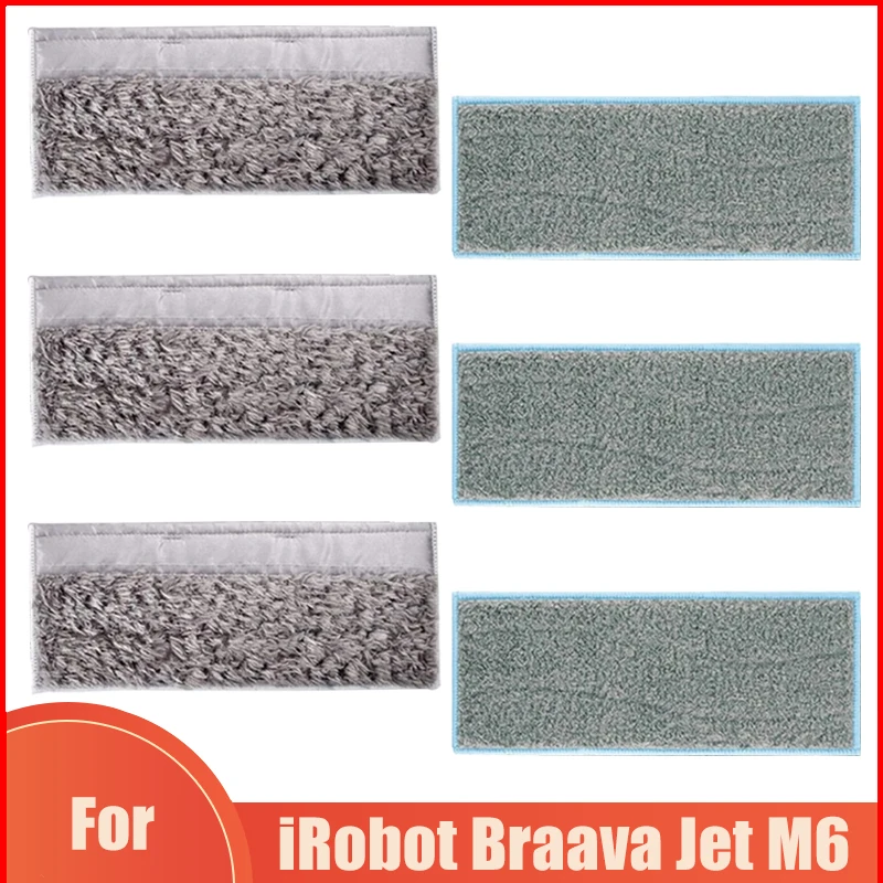 Phụ Kiện Cho IRobot Braava Phản Lực M6 Robot Hút Bụi Lau Nhà Miếng Lót Có Thể Rửa Lau Vải Khô Ướt Lau Vải Vụn Các Bộ Phận Thay Thế