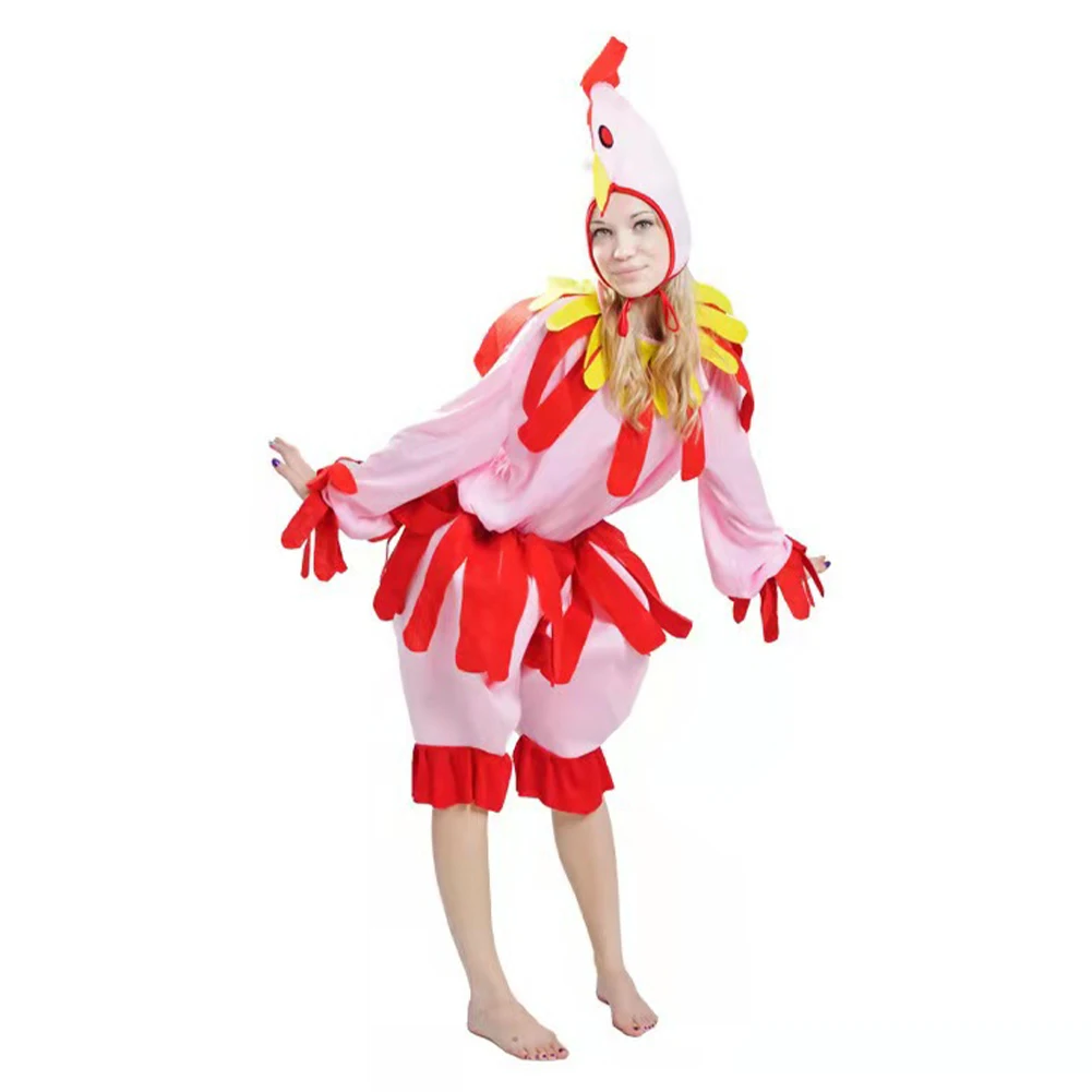 Thanksgiving Turkey Cartoon Easter Hen Cosplay Costume Roleplay Adult Clothes Hat Outfits Halloween Carnival Party Fantasia Suit