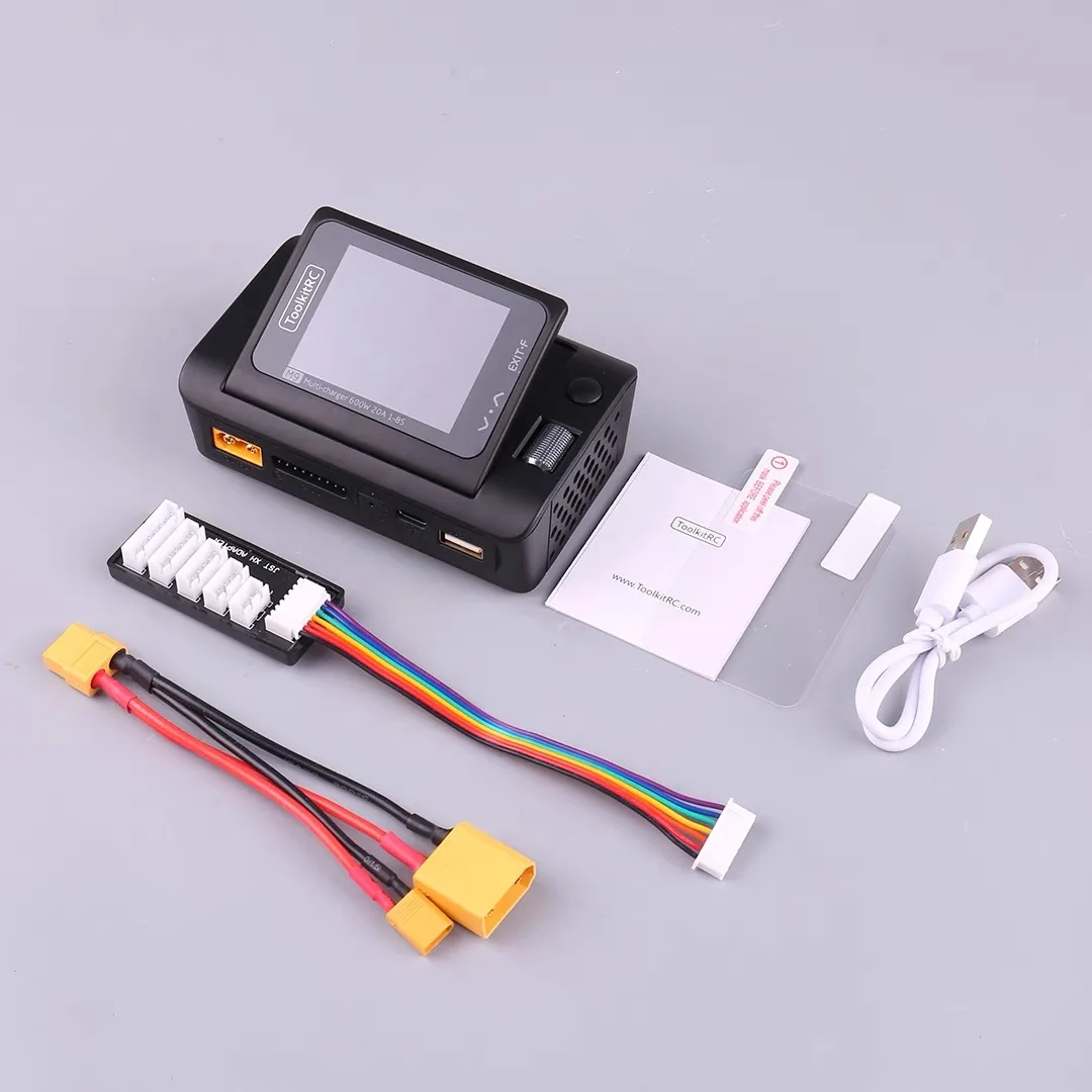 For Drone Accessories 600W 20A DC Multifunction ToolkitRC M9 Smart Charger with Audio