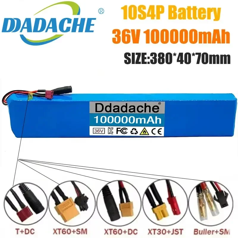 10S4P 36V 100000mAh Electric Scooter Lithium Battery 18650 battery pack 36V 60Ah Electric Scooter Electric Scooter Battery 36v