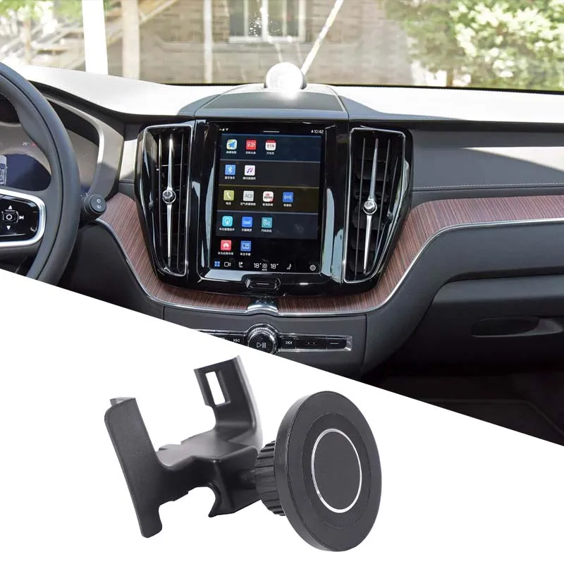Magnet Holder For Car Center Console Phone Holder Rotatable Dashboard Phone Mount Car Accessories For Volvo XC60 246 2018-2023