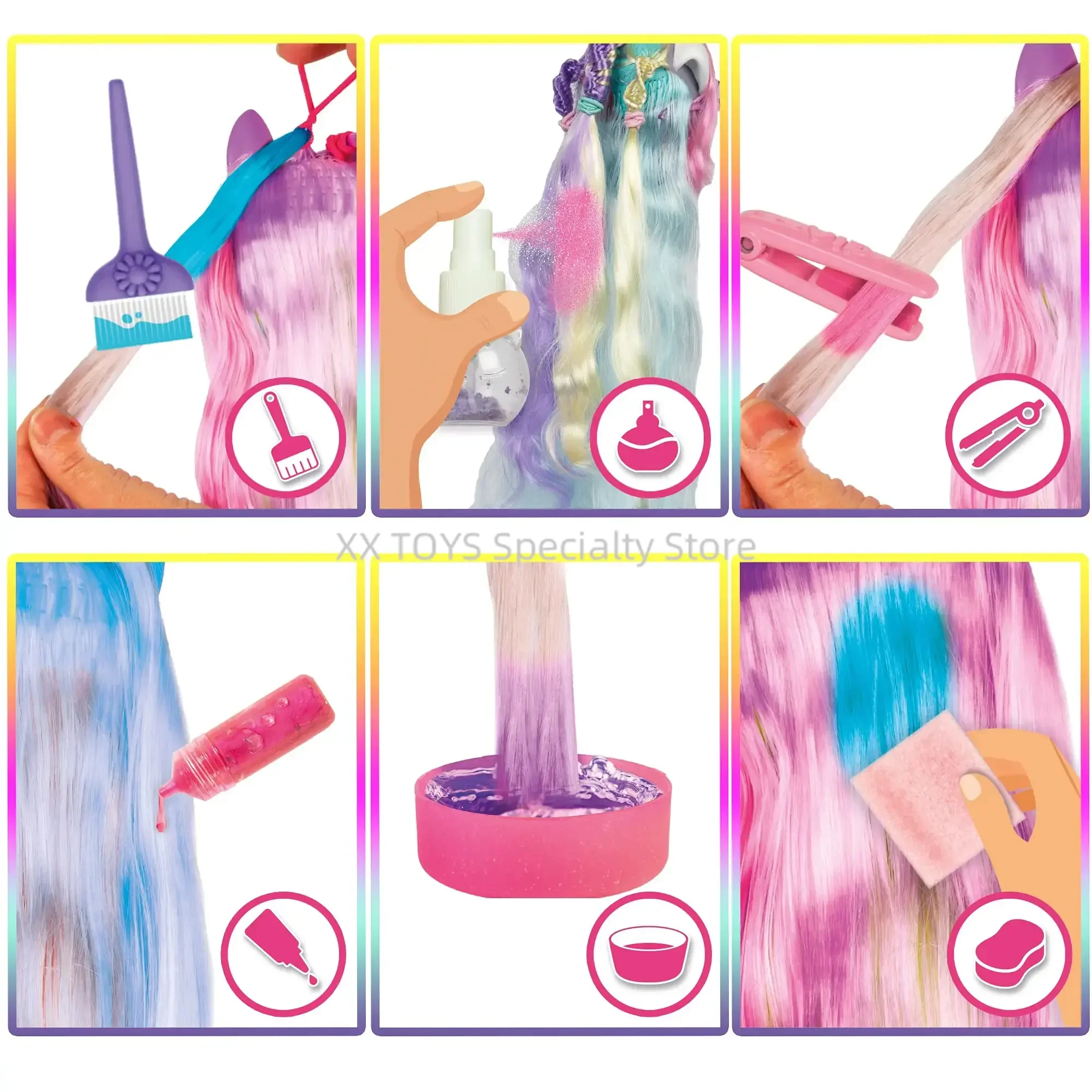 أنا أحب Vip الحيوانات الأليفة مفاجأة الشعر تكشف دمية سلسلة 3 اللون دفعة تصفيف الشعر تجديل كلب مفاجأة لعب الفتيات اللعب منزل اللعب #5