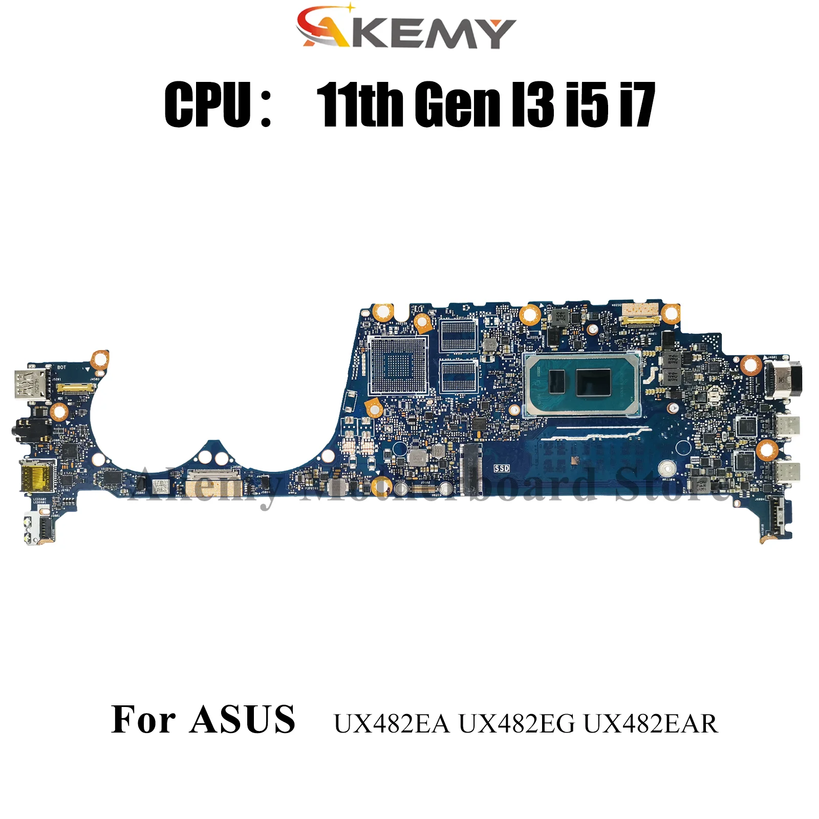 

UX482EA Материнская плата для ноутбука ASUS UX482EGR BX482E UX482EAR BE482E UX482EA UX4100E UX482EG UX482E Материнская плата 11-го поколения I3 i5 i7 U