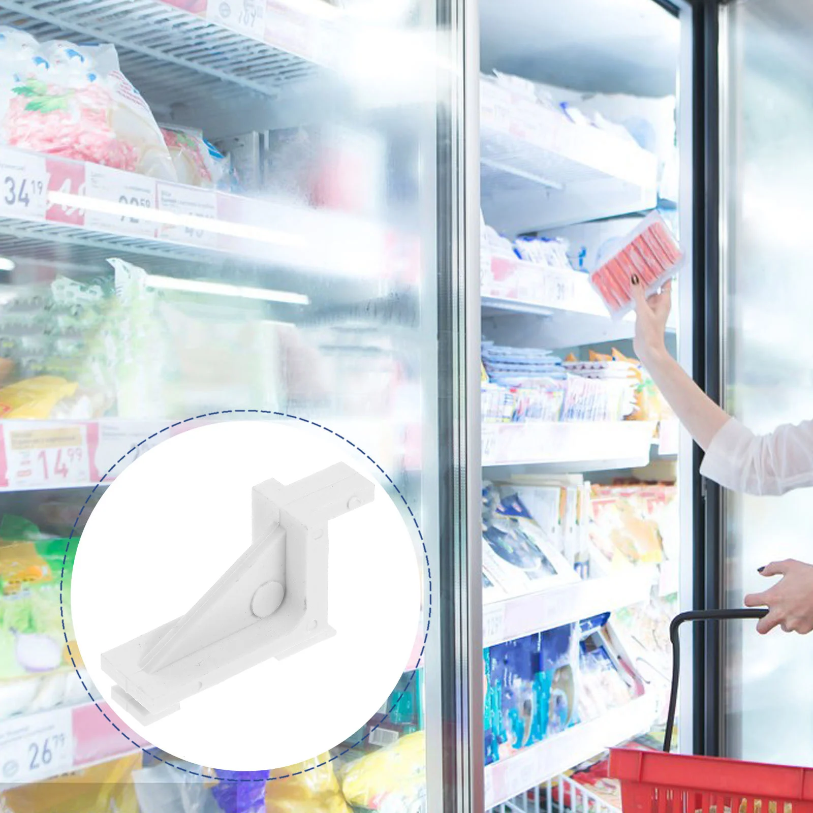 

10 Pcs Fridge Shelf Clips Freezer Support Clamps Shelving for Cooler Shelves Supports