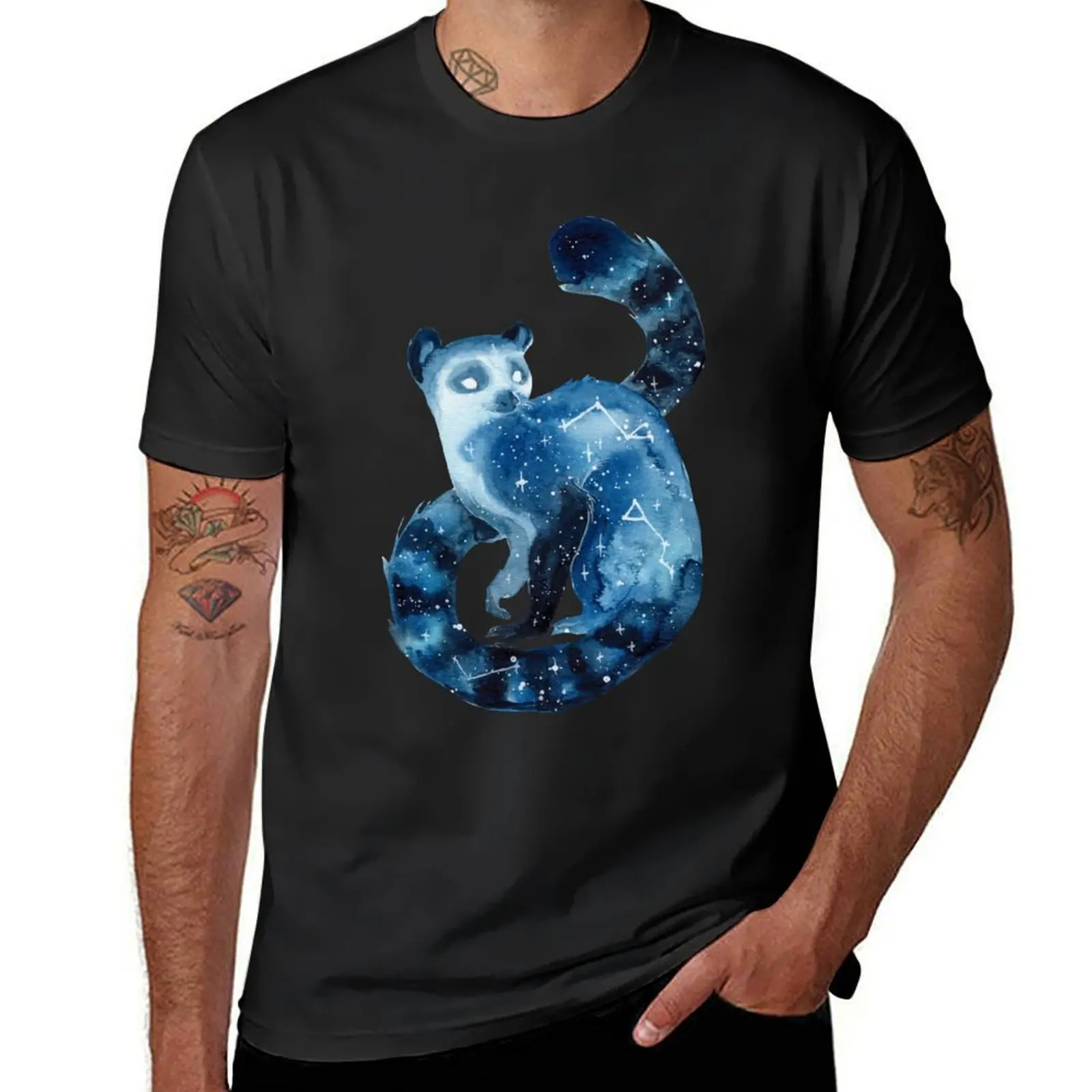 

Galaxy Lemur T-Shirt graphic t shirt vintage topping anime figures oversized t shirt men clothings